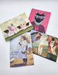 Cat Portraits Bank Greeting Cards 4-Pack 